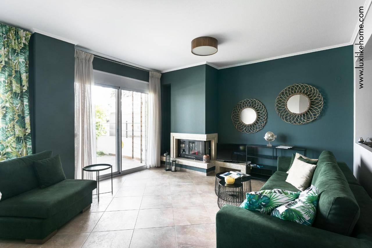 #Luxlikehome - Mediterranee Beachfront Summer House Kalyves Polygyrou Exteriör bild