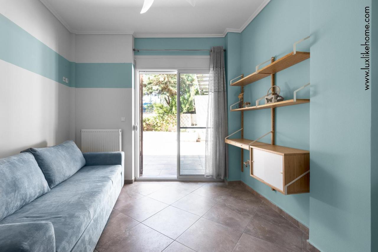 #Luxlikehome - Mediterranee Beachfront Summer House Kalyves Polygyrou Exteriör bild