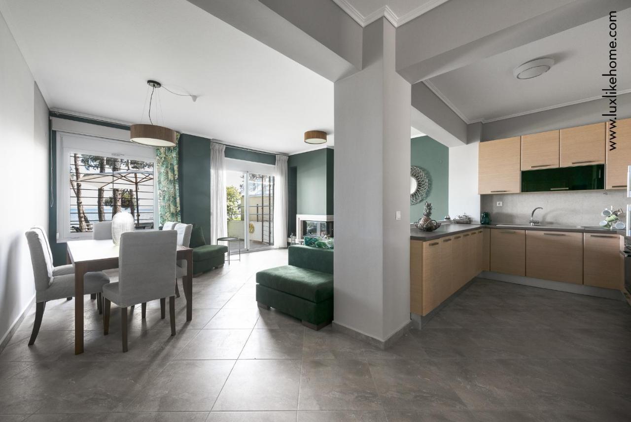#Luxlikehome - Mediterranee Beachfront Summer House Kalyves Polygyrou Exteriör bild