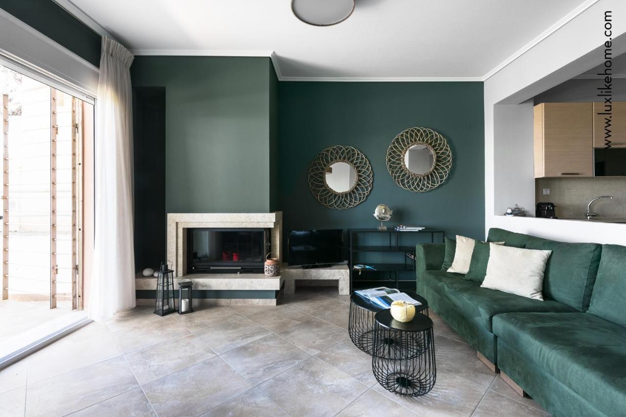 #Luxlikehome - Mediterranee Beachfront Summer House Kalyves Polygyrou Exteriör bild