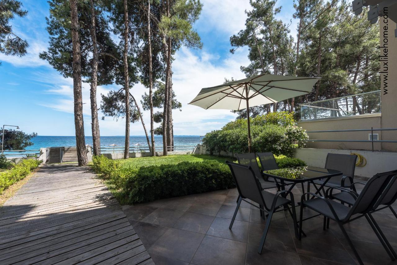 #Luxlikehome - Mediterranee Beachfront Summer House Kalyves Polygyrou Exteriör bild