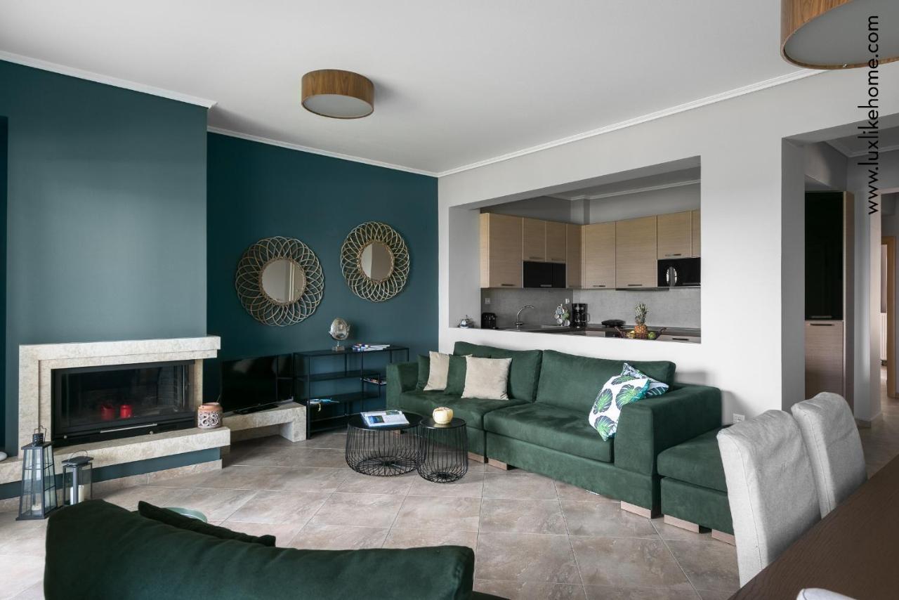 #Luxlikehome - Mediterranee Beachfront Summer House Kalyves Polygyrou Exteriör bild