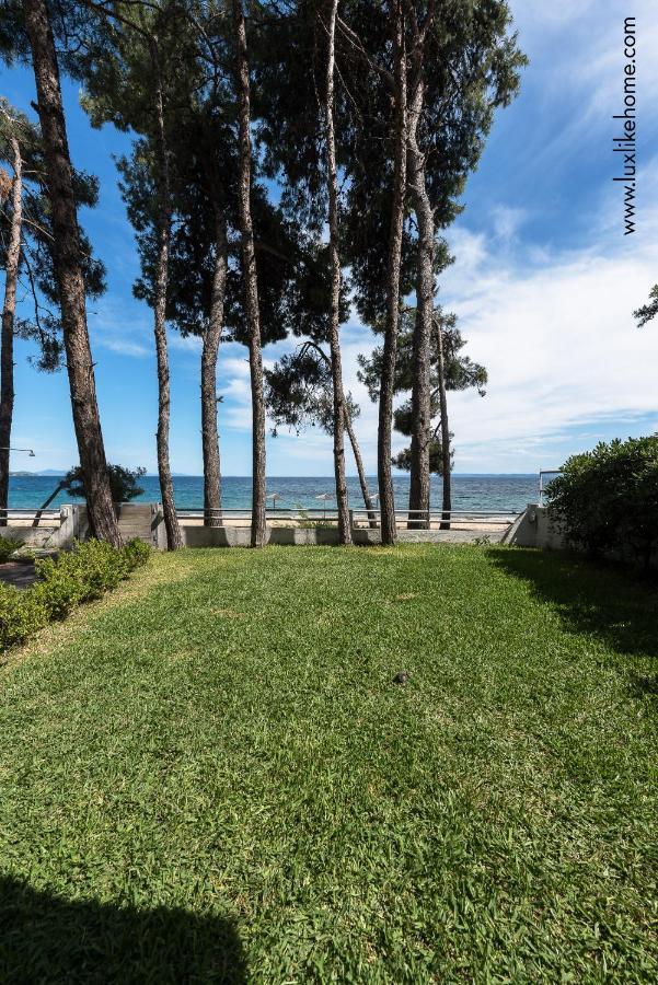 #Luxlikehome - Mediterranee Beachfront Summer House Kalyves Polygyrou Exteriör bild